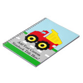 Carnet Construction Dumptruck d'enfants (Côté gauche)