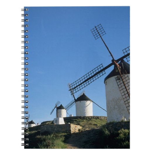 Carnet Consuegra, La Mancha, Espagne, moulins à vent 2 (Devant)
