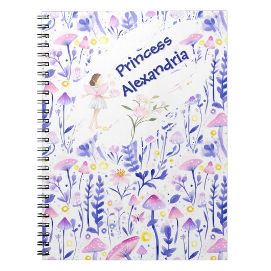 Carnet Conte fée customisée enchantée (Devant)