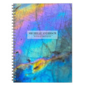 Carnet Contemporain Coloré Agate Moderne (Devant)