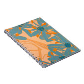 Carnet Contemporary Leaf Design in Peach (Côté Droit)