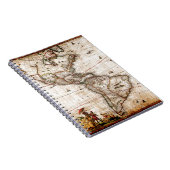 Carnet Continent américain carte ancienne (Côté Droit)