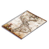 Carnet Continent américain carte ancienne (Côté gauche)