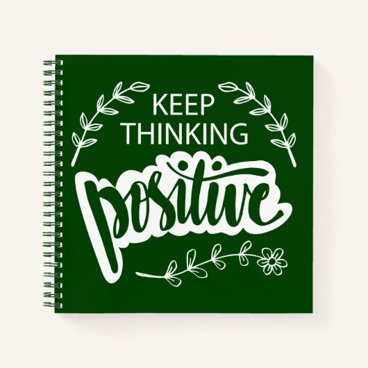 Carnet Continuer à penser positivement (Devant)