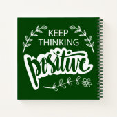 Carnet Continuer à penser positivement (Dos)