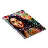 Carnet Continuez à déplacer Melanin Femme Encouragement C (Côté Droit)