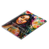 Carnet Continuez à déplacer Melanin Femme Encouragement C (Côté gauche)