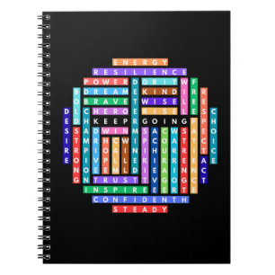 Carnet Continuez à faire Motivational Word Recherche Cerc