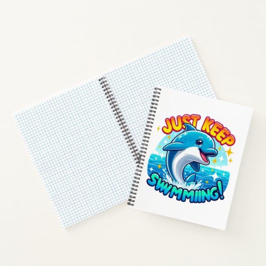Carnet Continuez À Nager Dauphin (Intérieur)