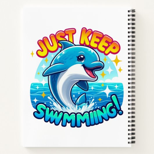 Carnet Continuez À Nager Dauphin (Dos)