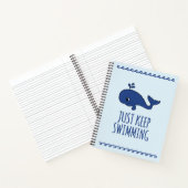 Carnet Continuez À Nager La Baleine (Intérieur)