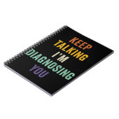 Carnet Continuez à parler Je vous Diagnostique Je Psychia (Côté gauche)