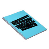 Carnet Continuez à pousser la citation de motivation (Côté Droit)
