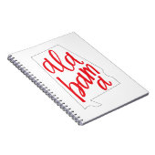 Carnet Contour d'état de l'Alabama (Côté Droit)