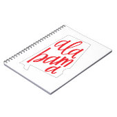 Carnet Contour d'état de l'Alabama (Côté gauche)