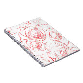 Carnet Contours de roses rouges (Côté Droit)