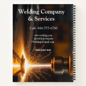 Carnet Contrat de soudage construction ajouter nom numéro (Dos)