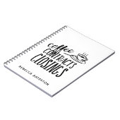 Carnet Contrats de café Fermeture Agent immobilier (Côté gauche)