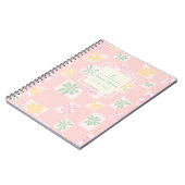 Carnet Contrôle floral ondulé (Côté gauche)