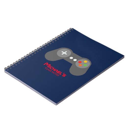 Carnet Contrôleur de jeu vidéo cool (Côté gauche)