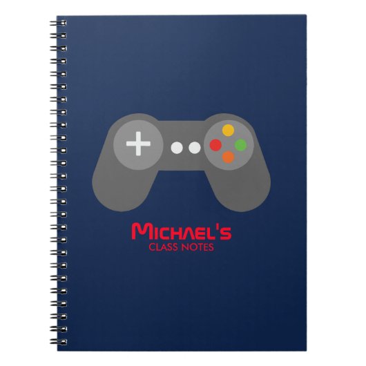 Carnet Contrôleur de jeu vidéo cool (Devant)