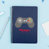 Carnet Contrôleur de jeu vidéo cool