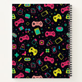 Carnet Contrôleurs de jeux vidéo à motif  (Dos)