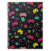 Carnet Contrôleurs de jeux vidéo à motifs (Devant)