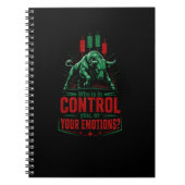 Carnet Contrôlez Vos Émotions Taureau Conception de Menta (Devant)