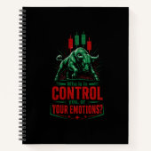 Carnet Contrôlez Vos Émotions Taureau Conception de Menta (Devant)