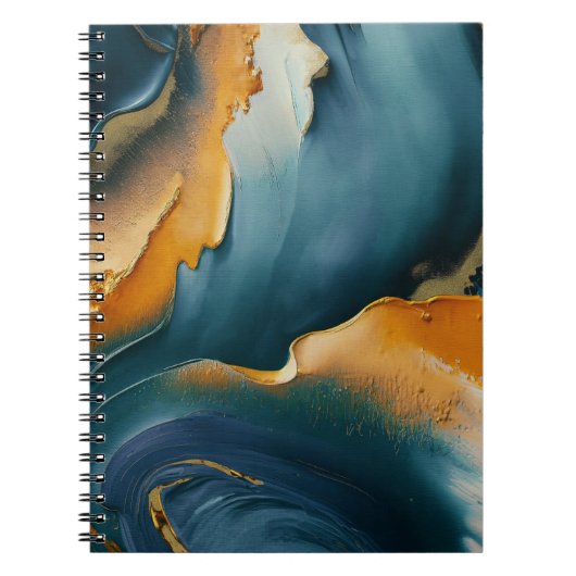Carnet Convergence – Champs Abstraits De Mouvement Et D'o (Devant)