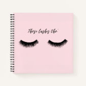 Carnet Conversation Lash - Ces Lashes Tho' (Devant)