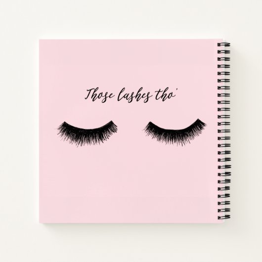 Carnet Conversation Lash - Ces Lashes Tho' (Dos)