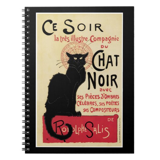 Carnet Conversation Noir~Chat noir (Devant)