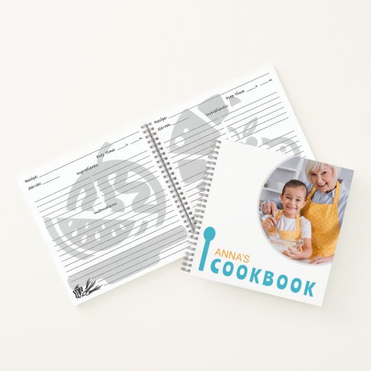 Carnet Cookbook personnalisé (votre photo) (Intérieur)