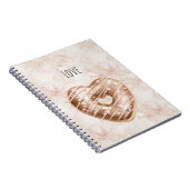 Carnet Cookie au Cœur Rose Chocolat (Côté Droit)