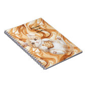 Carnet Cookie Chat Crème Caramel (Côté Droit)