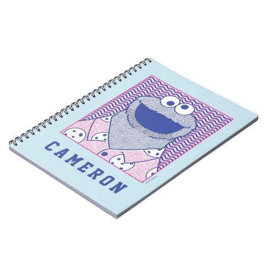 Carnet Cookie Monster | Cookie Bouton Bas (Côté gauche)