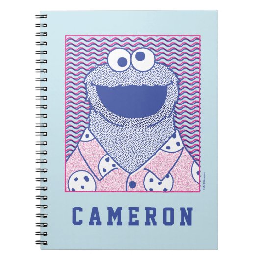 Carnet Cookie Monster | Cookie Bouton Bas (Devant)