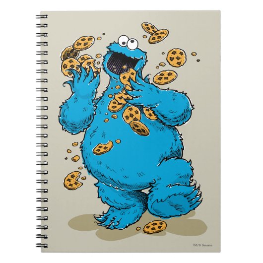 Carnet Cookie Monster Cookies folle (Devant)