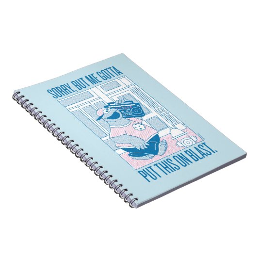 Carnet Cookie Monster | Désolé Mais Moi Faut (Côté Droit)