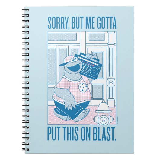 Carnet Cookie Monster | Désolé Mais Moi Faut (Devant)