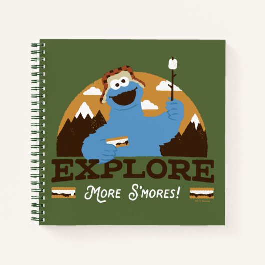 Carnet Cookie Monster | Explorer plus S'mores (Devant)