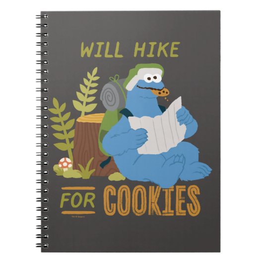 Carnet Cookie Monster | fera de la randonnée pour des coo (Devant)