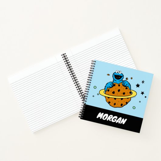 Carnet Cookie Monster | Hors de ce monde | Ajouter un nom (Intérieur)