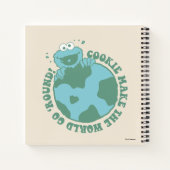 Carnet Cookie Monster | Les cookies font tourner le monde (Dos)