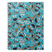 Carnet Cookie Monster | Nom Nom Nom Pattern (Devant)