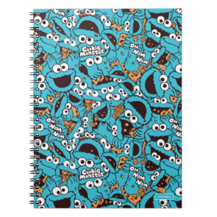 Carnet Cookie Monster Nom Nom Nom Pattern