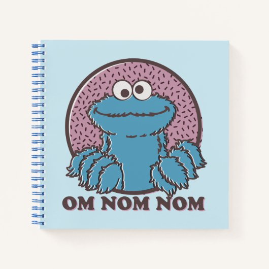 Carnet Cookie Monster | Om Nom Nom Nom (Devant)