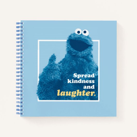 Carnet Cookie Monster | Répandre la gentillesse et le rir (Devant)